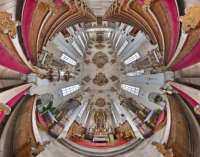 St. Peter und Paul Hilzingen stereographic Darstellung vor der großen Renovierung